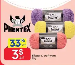 Rossy Slipper & craft yarn offer