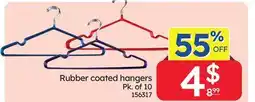 Rossy Rubber coated hangers offer
