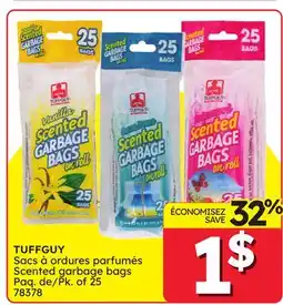 Rossy TUFFGUY Scented garbage bags offer