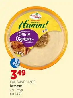 Avril FONTAINE SANTÉ hummus offer