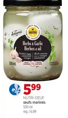 Avril œufs marinés offer