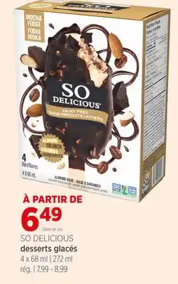 Avril SO DELICIOUS desserts glacés offer