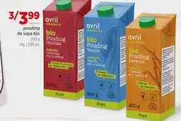 Avril pouding de soya bio offer