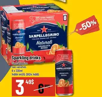 Mayrand Sparkling drinks San Pellegrino 6 x 330ml offer