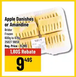 Mayrand Apple Danishes or Amandine Bridor 600g to 678g offer