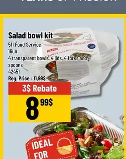Mayrand Salad Bowl Fork Spoon Kit 511 Food Service offer