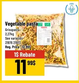 Mayrand Vegetable pasta s 2,27 kg Grisspasta Quebec offer