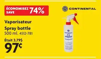 Home Hardware CONTINENTAL Spray bottle offer