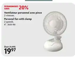 Home Hardware Ventilateur personnel avec pince offer
