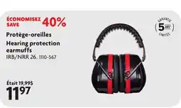 Home Hardware BENCHMARK Hearing protection earmuffs offer
