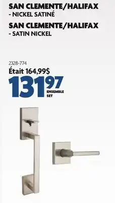 Home Hardware SAN CLEMENTE/HALIFAX - SATIN NICKEL offer