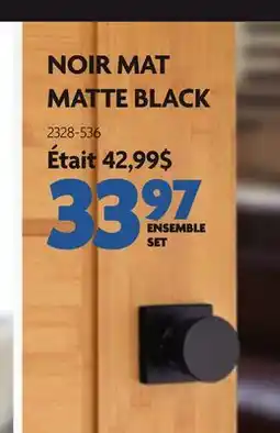 Home Hardware NOIR MAT offer