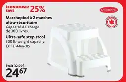 Home Hardware Ultra-safe step stool offer