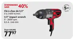 Home Hardware BENCHMARK 1/2 impact wrench offer