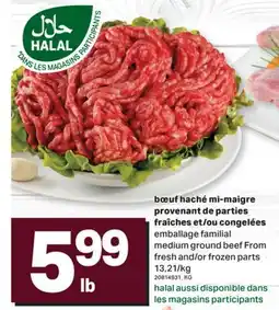 L'Intermarché BŒUF HACHÉ MI-MAIGRE PROVENANT DE PARTIES FRAÎCHES ET/OU CONGELÉES, 13,21/KG offer