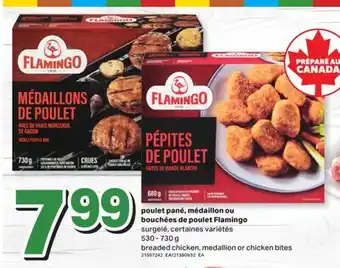 L'Intermarché POULET PANÉ, MÉDAILLON OU BOUCHÉES DE POULET, 530 - 730 G offer