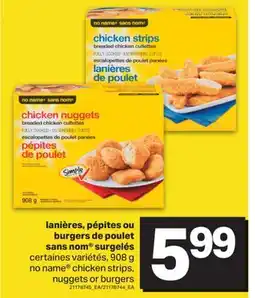 L'Intermarché LANIÈRES, PÉPITES OU BURGERS DE POULET SURGELÉS, 908 G offer
