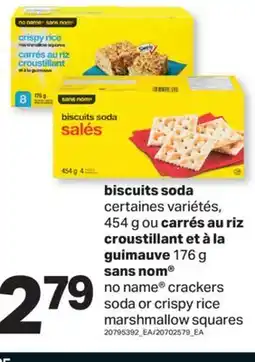 L'Intermarché BISCUITS SODA, 454 G OU CARRÉS AU RIZ CROUSTILLANT ET À LA 176 G offer