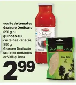 L'Intermarché DEDICATO COULIS DE TOMATES, 690 G OU QUINOA, 350 G offer