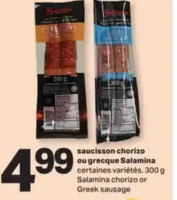 L'Intermarché SAUCISSON CHORIZO OU GRECQUE, 300 G offer