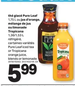 L'Intermarché THÉ GLACÉ, 1.75 L OU JUS D'ORANGE, MÉLANGE DE JUS OU LIMONADE, 1,36/1,53 L offer