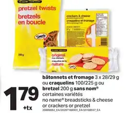L'Intermarché BÂTONNETS ET FROMAGE 3 X 28/29 G OU CRAQUELINS 100/225 G OU BRETZEL 200 G offer