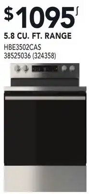 RONA HISENSE 5.8 CU. FT. RANGE offer