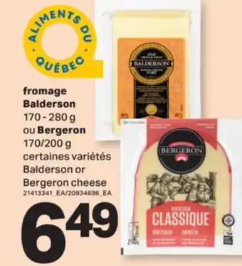L'Intermarché FROMAGE BALDERSON , 170 - 280 G OU BERGERON , 170/200 G offer