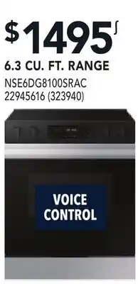 RONA 6.3 CU. FT. RANGE offer