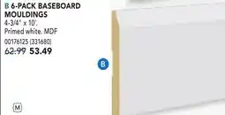 RONA 6-PACK BASEBOARD MOULDINGS offer