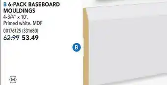 RONA 6-PACK BASEBOARD MOULDINGS offer