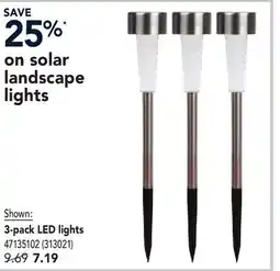 RONA solar landscape lights offer