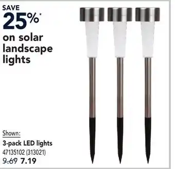 RONA solar landscape lights offer