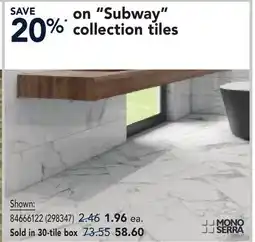 RONA Subway collection tiles offer