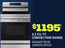 RONA 6.3 CU. FT. CONVECTION RANGE offer
