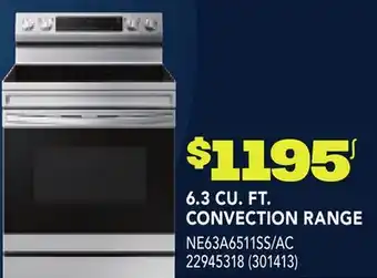 RONA 6.3 CU. FT. CONVECTION RANGE offer