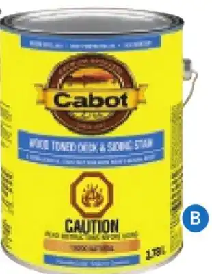 RONA ALL sizes CABOT exterior paint and stain offer