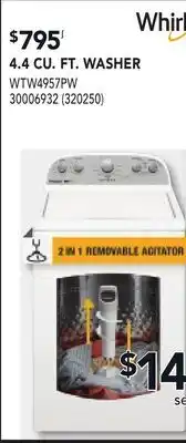 RONA 4.4 CU. FT. WASHER offer