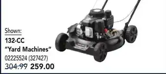 RONA 132-CC Yard Machines offer
