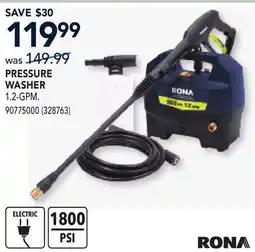 RONA PRESSURE WASHER offer