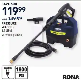 RONA PRESSURE WASHER offer