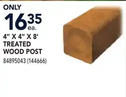 RONA 4 X 4 X 8' TREATED WOOD POST offer
