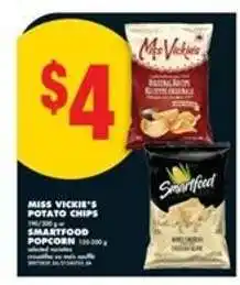 No Frills Miss Vickie's Potato Chips / Smartfood Popcorn offer