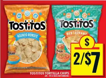 Food Basics Tostitos Tortilla Chips offer