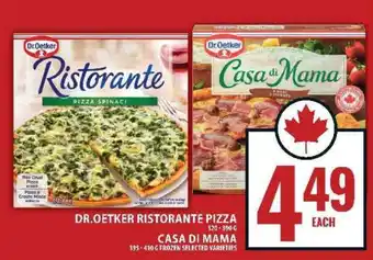 Food Basics Dr. Oetker Ristorante Pizza & Casa di Mama offer
