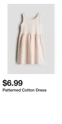 H&M Patterned Cotton Dress offer