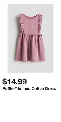 H&M Ruffle-Trimmed Cotton Dress offer