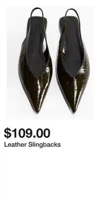 H&M Leather Slingbacks offer