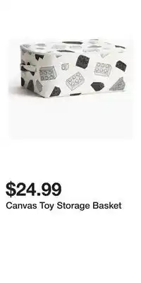 H&M Canvas Toy Storage Basket offer