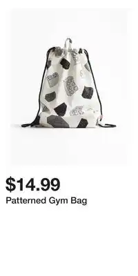 H&M Patterned Gym Bag offer